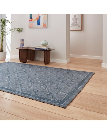 Catherine Lansfield Deco Peacock Washable Rug