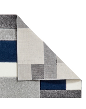 Think Rugs Matrix Modern Geometric Rug - Blocks