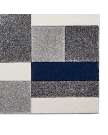 Think Rugs Matrix Modern Geometric Rug - Blocks