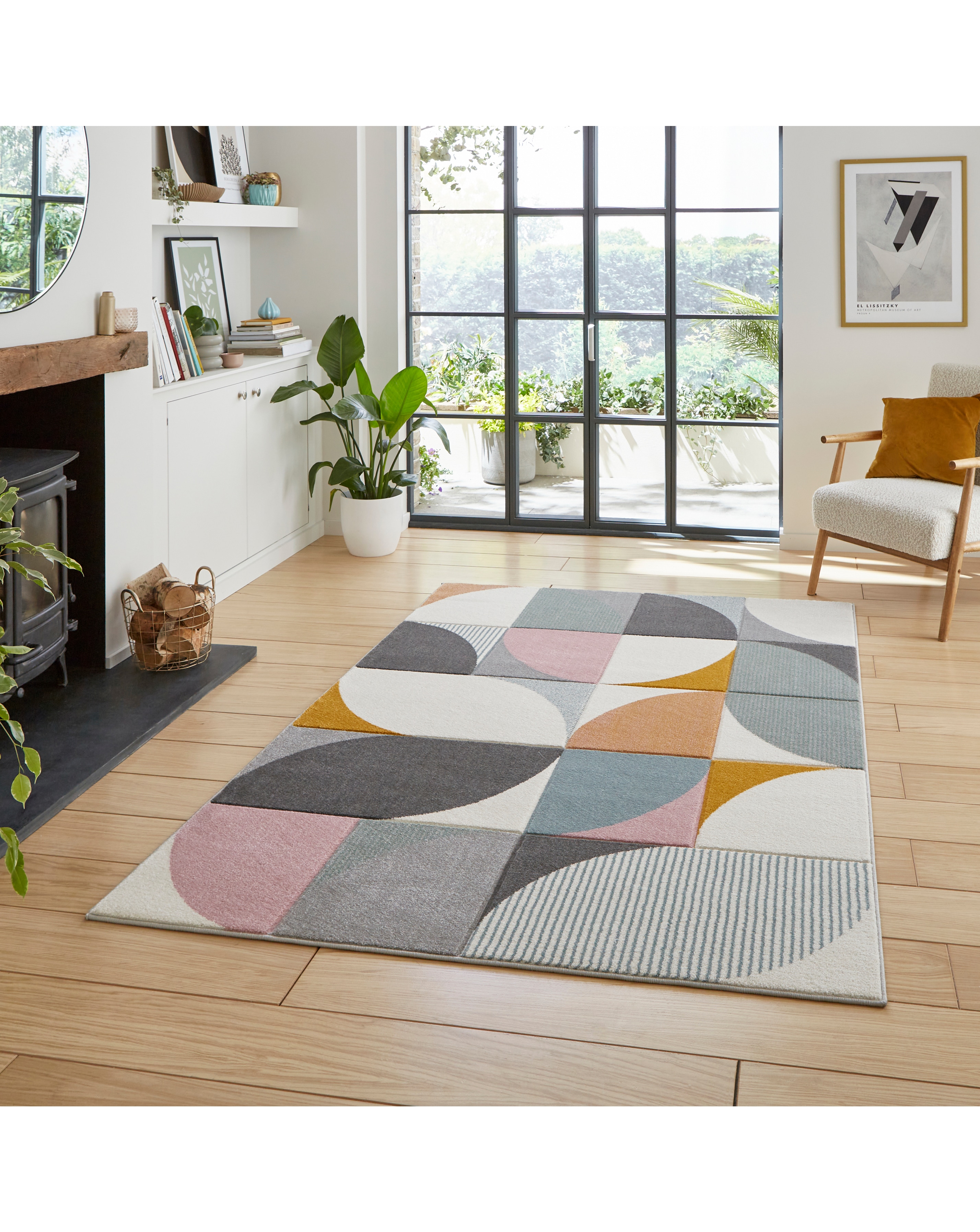 Think Rugs Matrix Geometric Rug