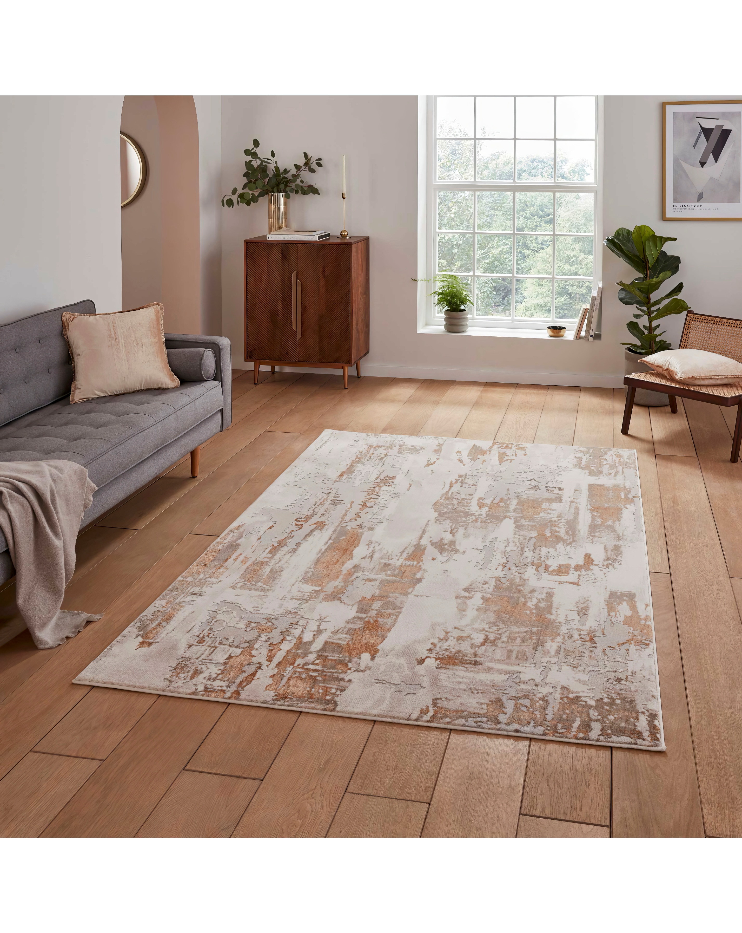 New In - Think Rugs Apollo Modern Linear Rug