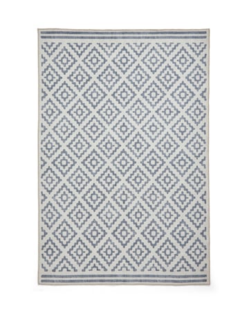Think Rugs Coral Geometric Rug