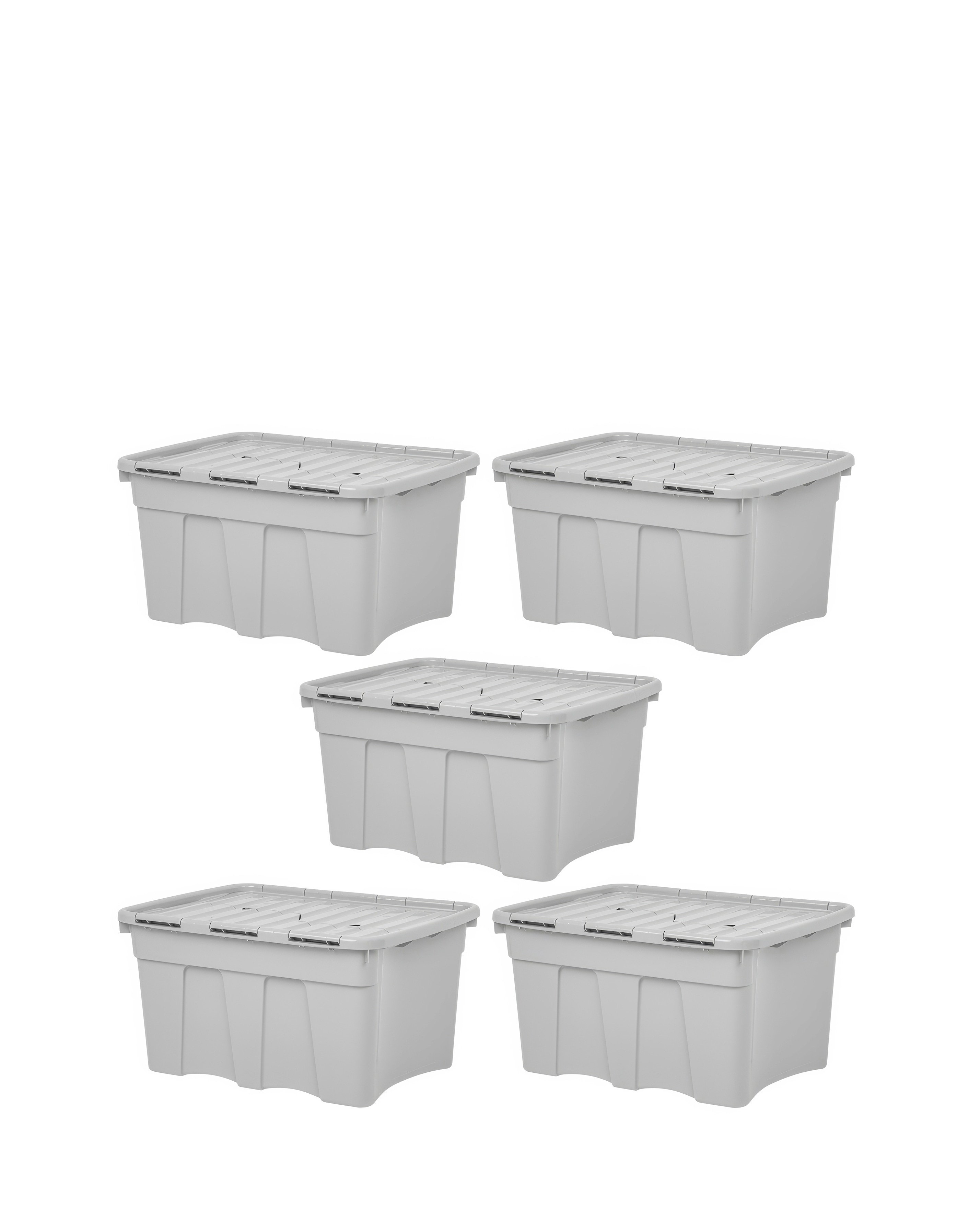 New In - Wham Upcycled 54L Croc Box&Lid 5Pk