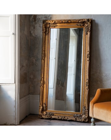 Gallery Carved Louis Mirror Gold