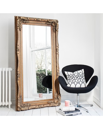 Gallery Carved Louis Mirror Gold