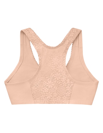Glamorise Plus Size Front-Fastening Cotton T-Back 1908