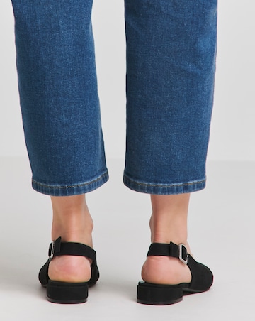 Clemmie Low Block Heel Slingback Shoe - Extra Wide Fit (EEE)