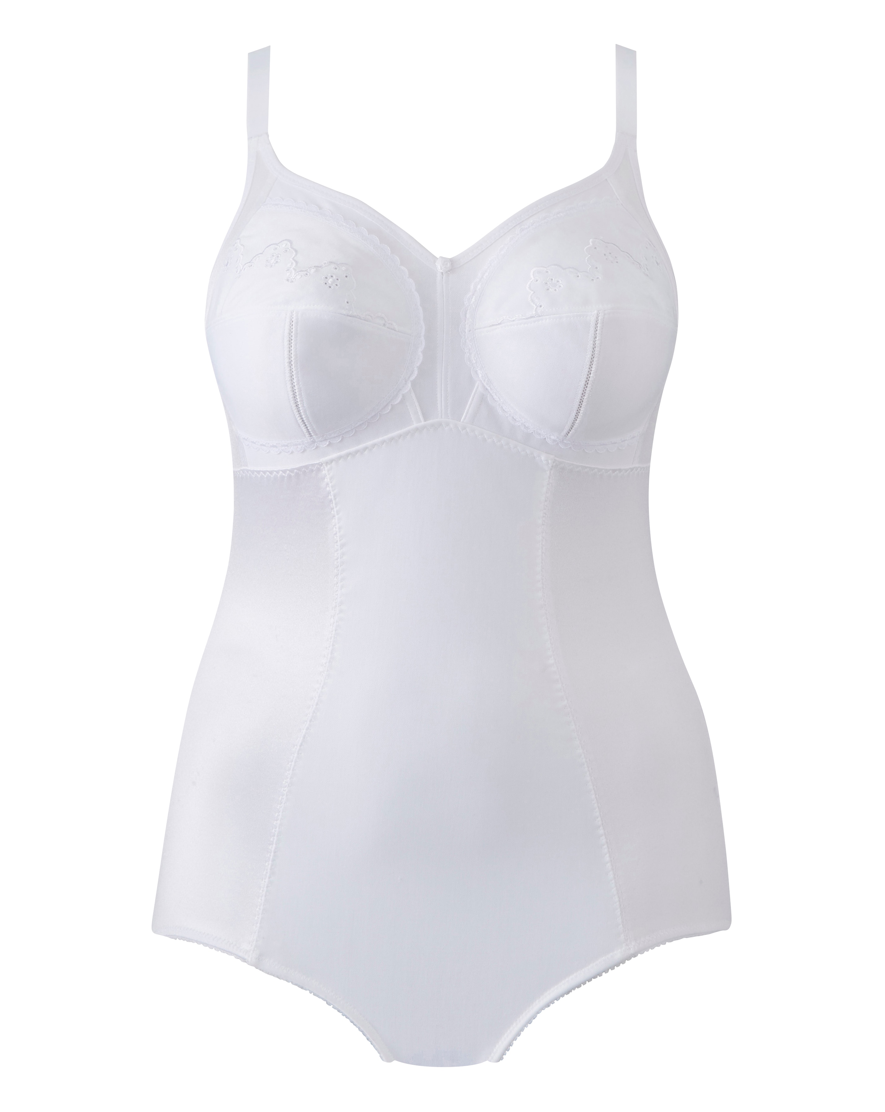 MAGISCULPT Dotty Firm Control Pantee Corselet In White | UK Size 38B Women's