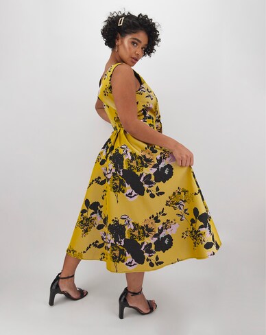 Little Mistress Floral Midi Dress