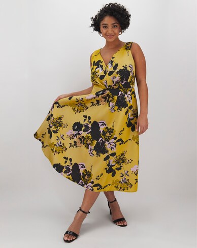 Little Mistress Floral Midi Dress