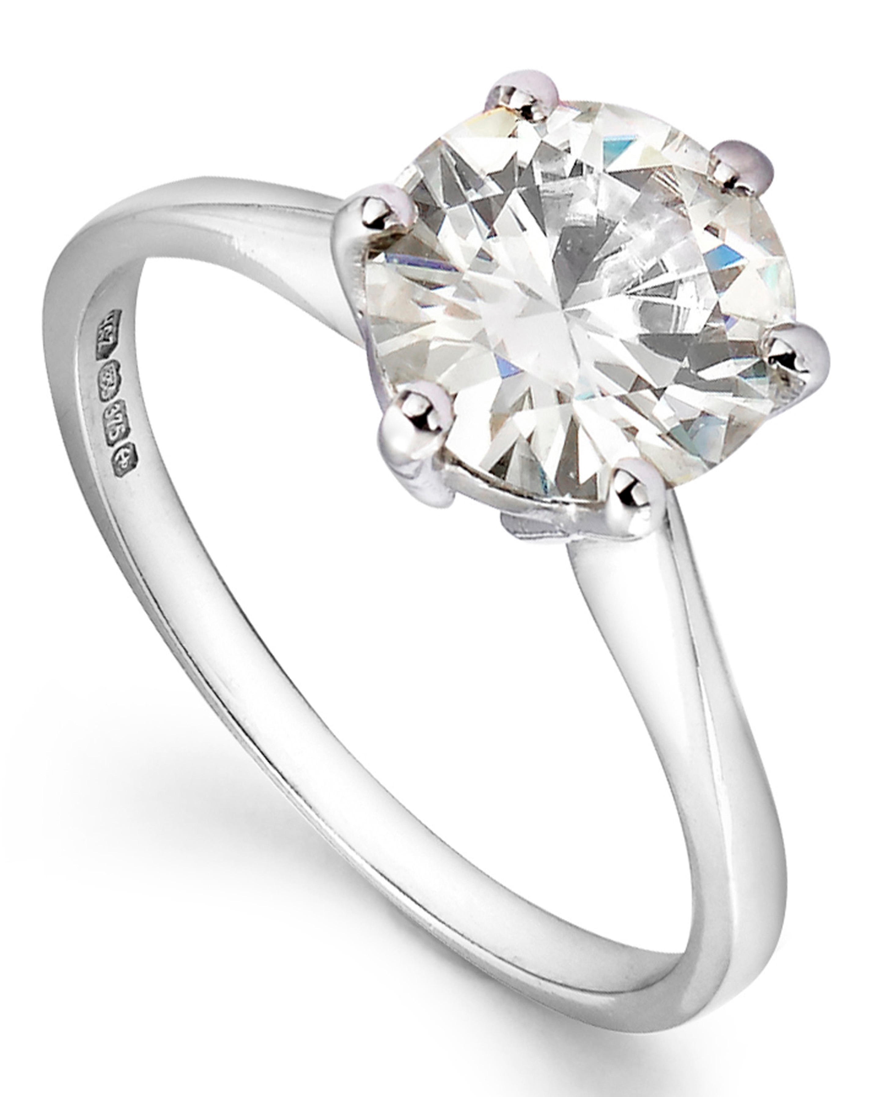 Moissanite 9 Carat Gold 2 Ring - Gift For Her