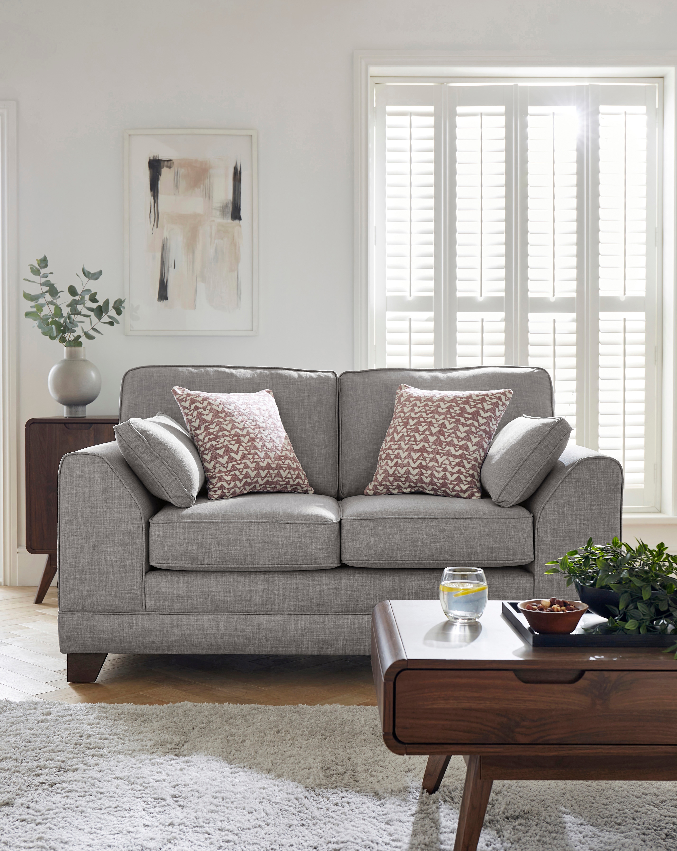 New In - Hilliard Fabric 2 Seater Sofa