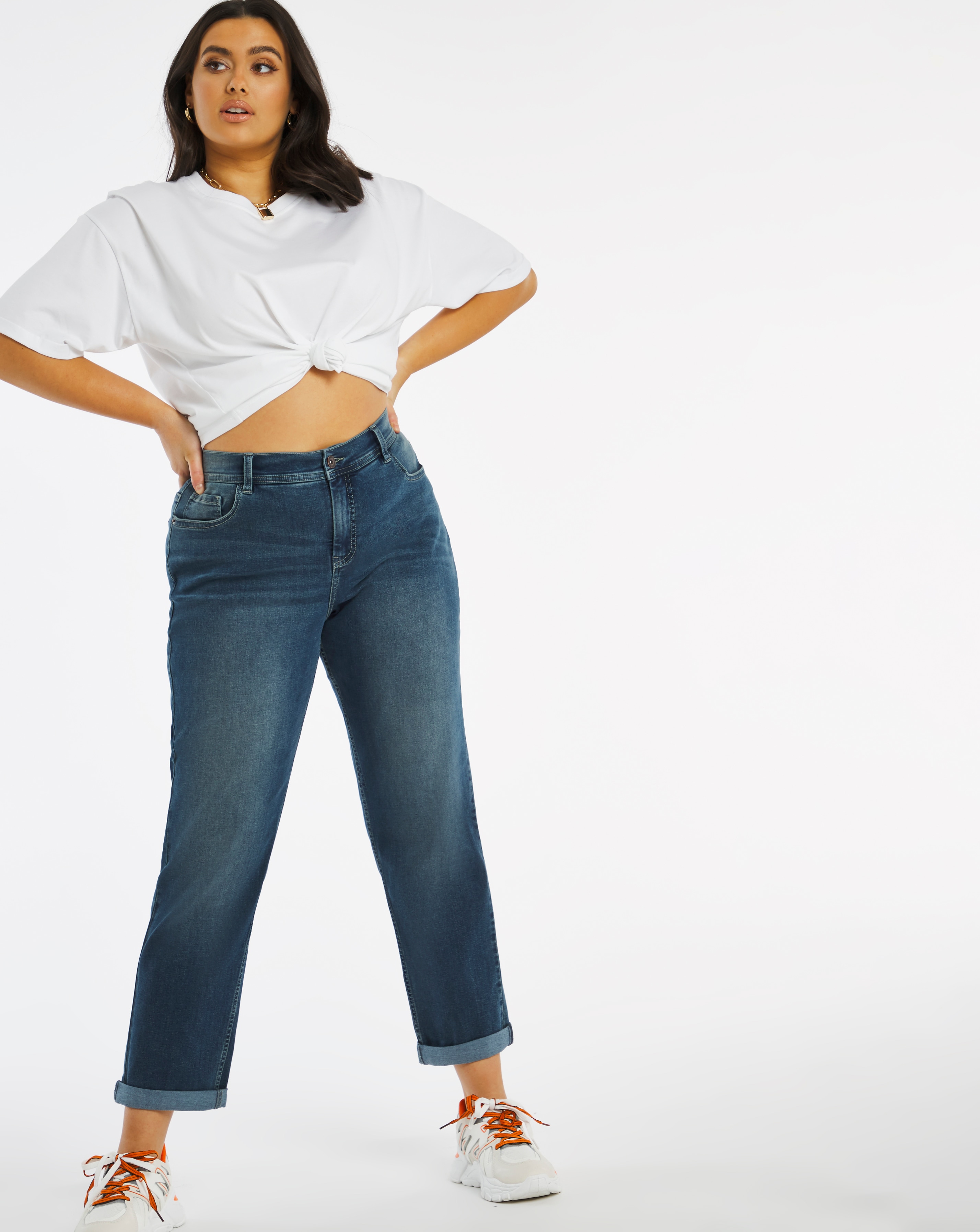 Organic Indigo Boyfriend Jeans | Simply Be