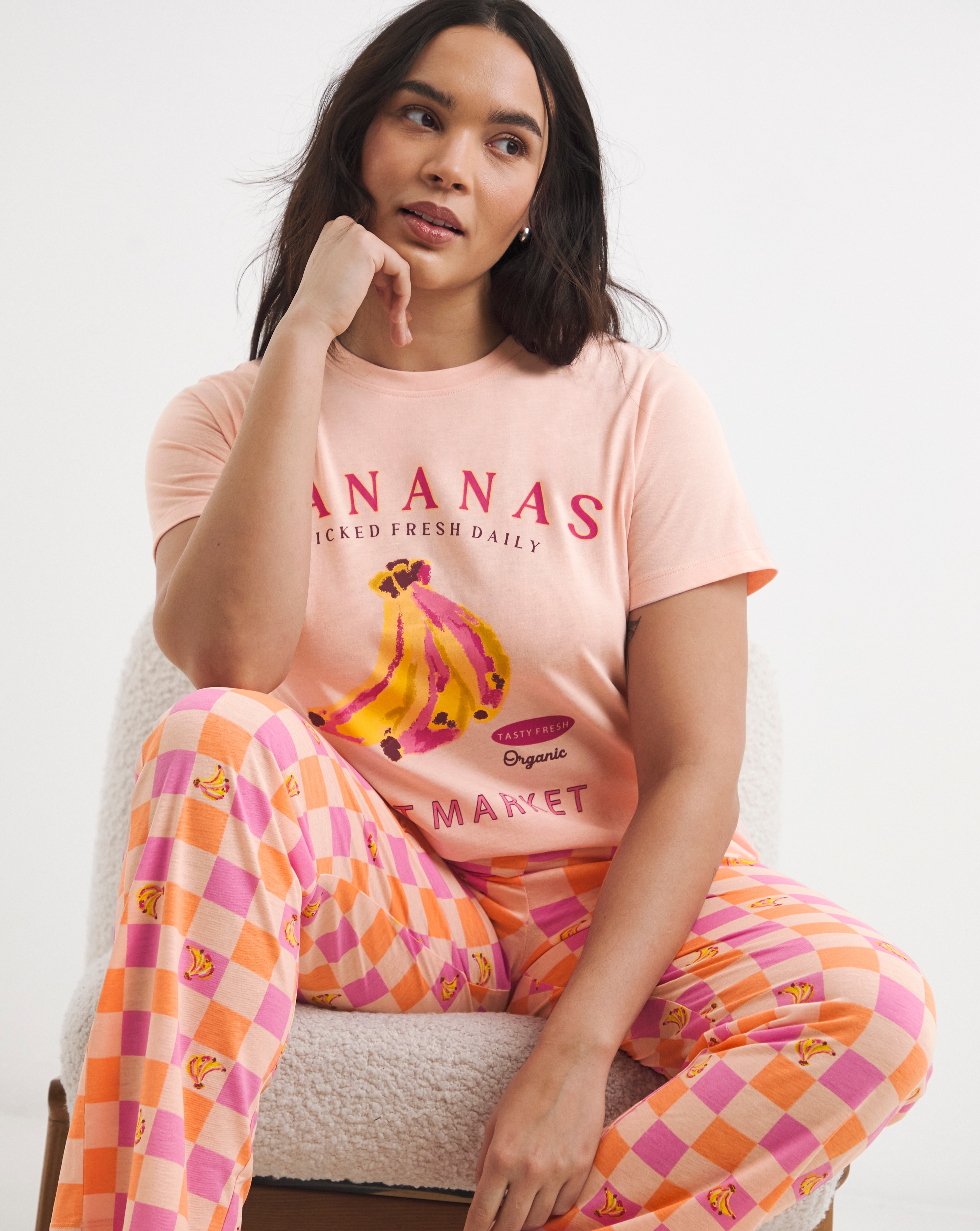 New In - Simply Be Banana PJ Set