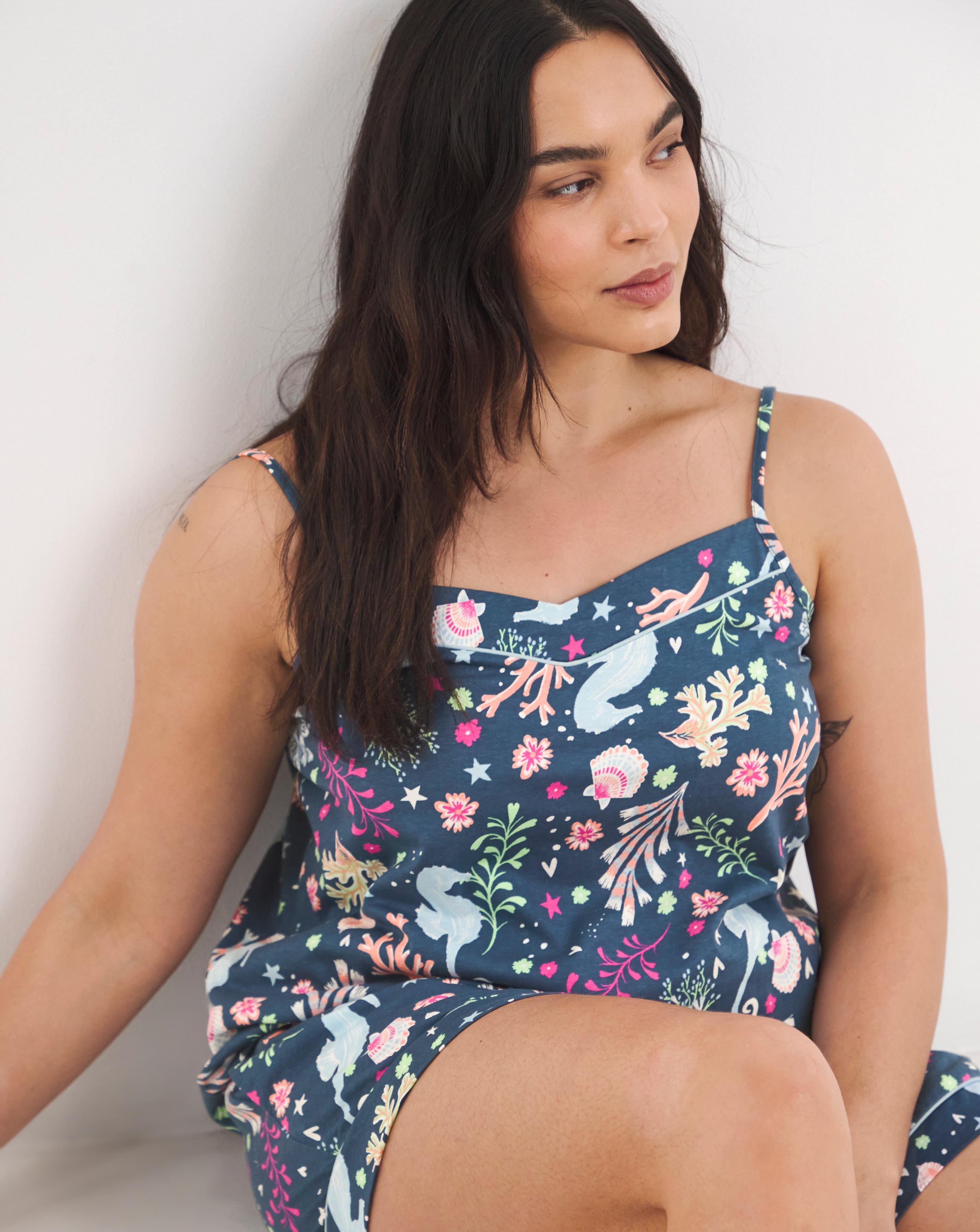 New In - Pretty Secrets Seahorse Shortie Cami Set