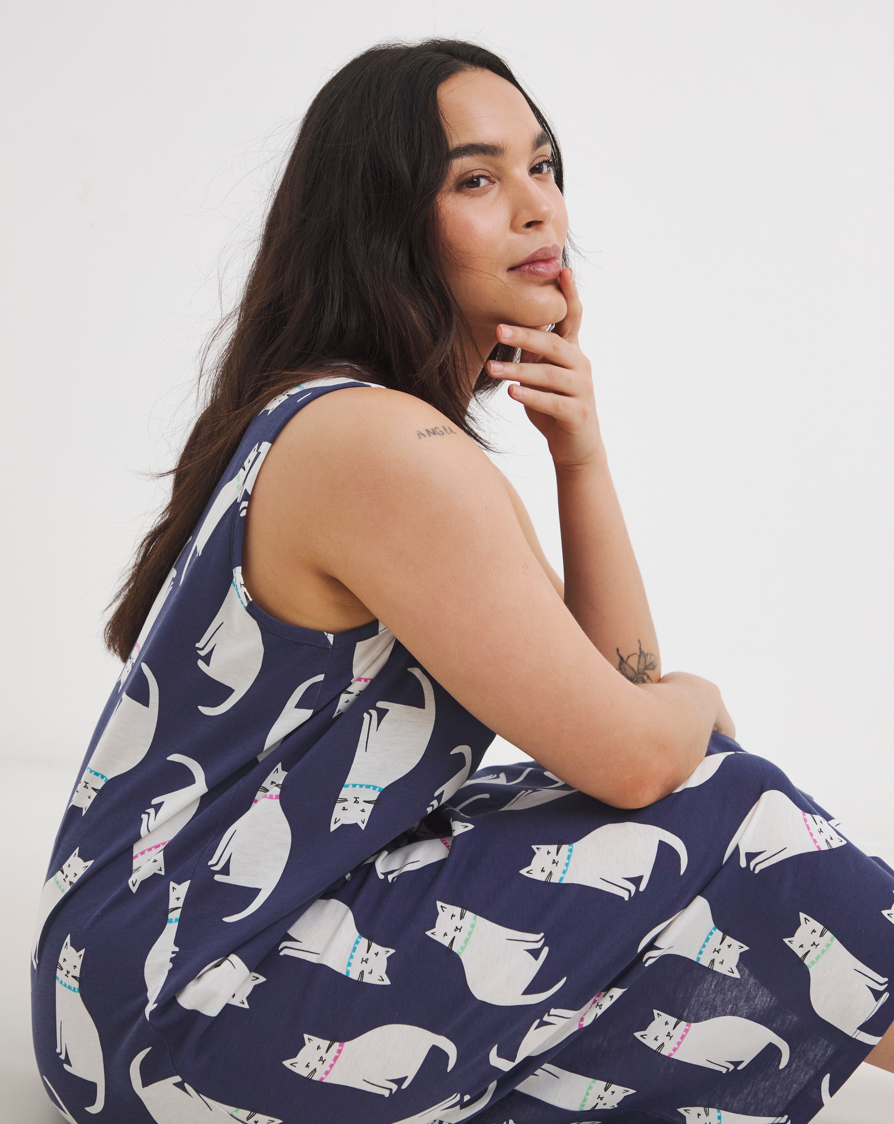 New In - Pretty Secrets Cat Print Value Nightie