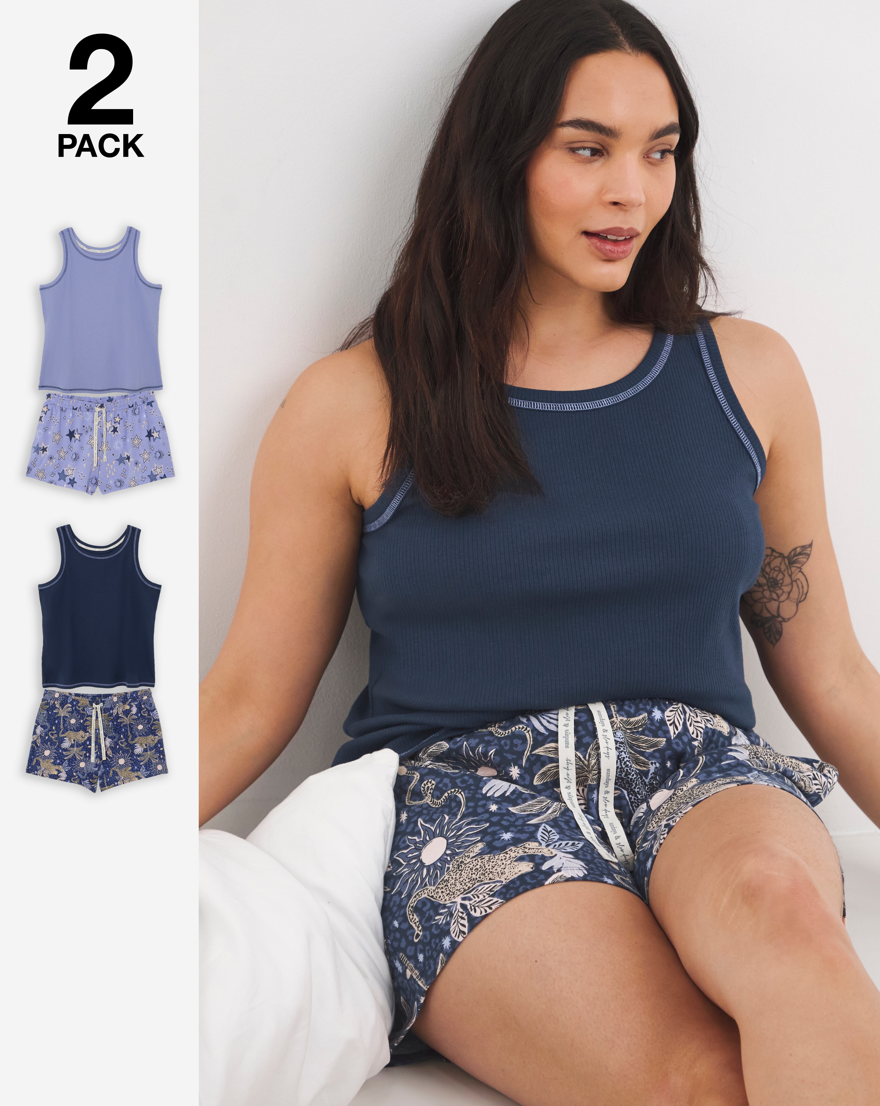 New In - Pretty Secrets 2 Pack Vest Set