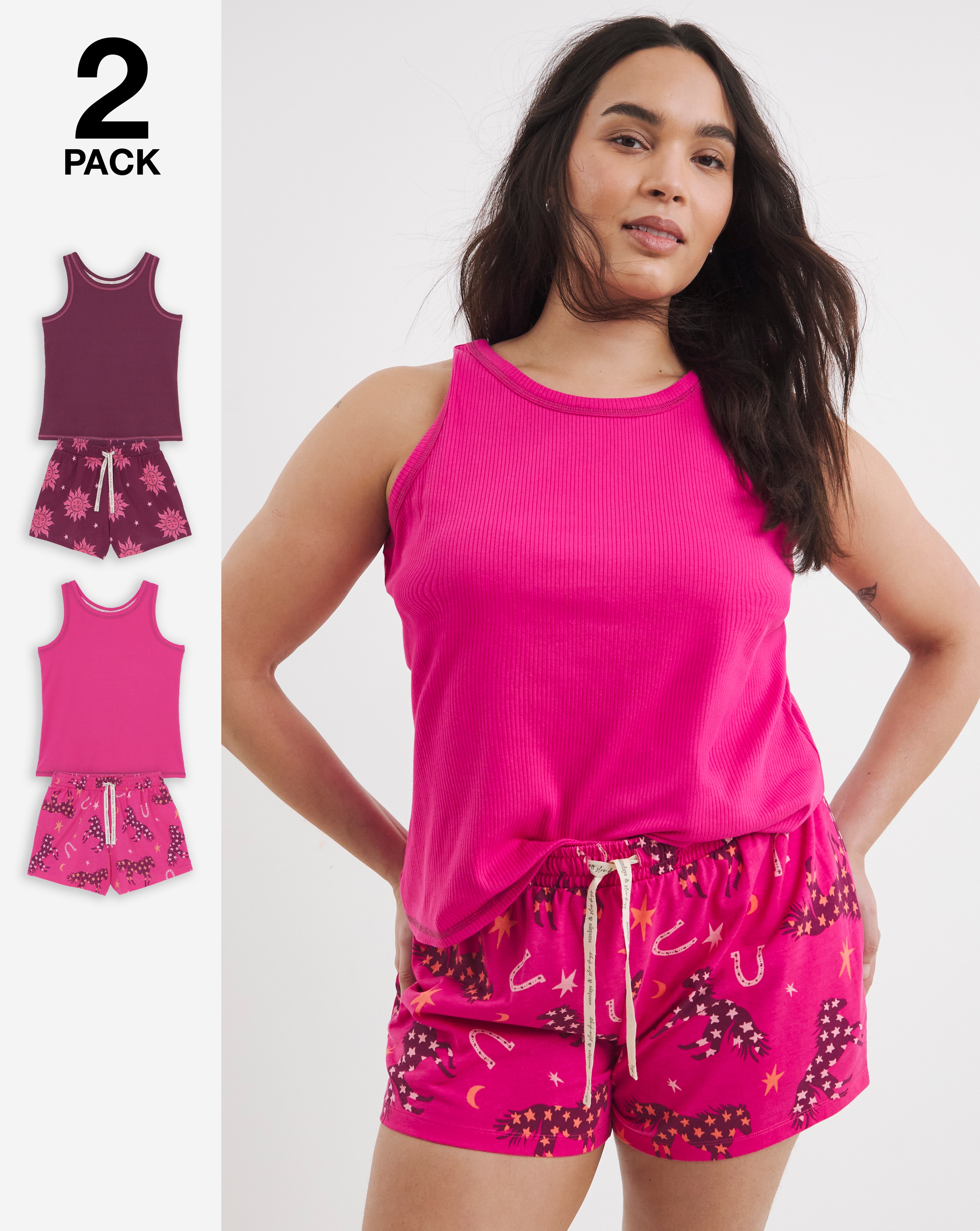 Pretty Secrets 2 Pack Vest Set