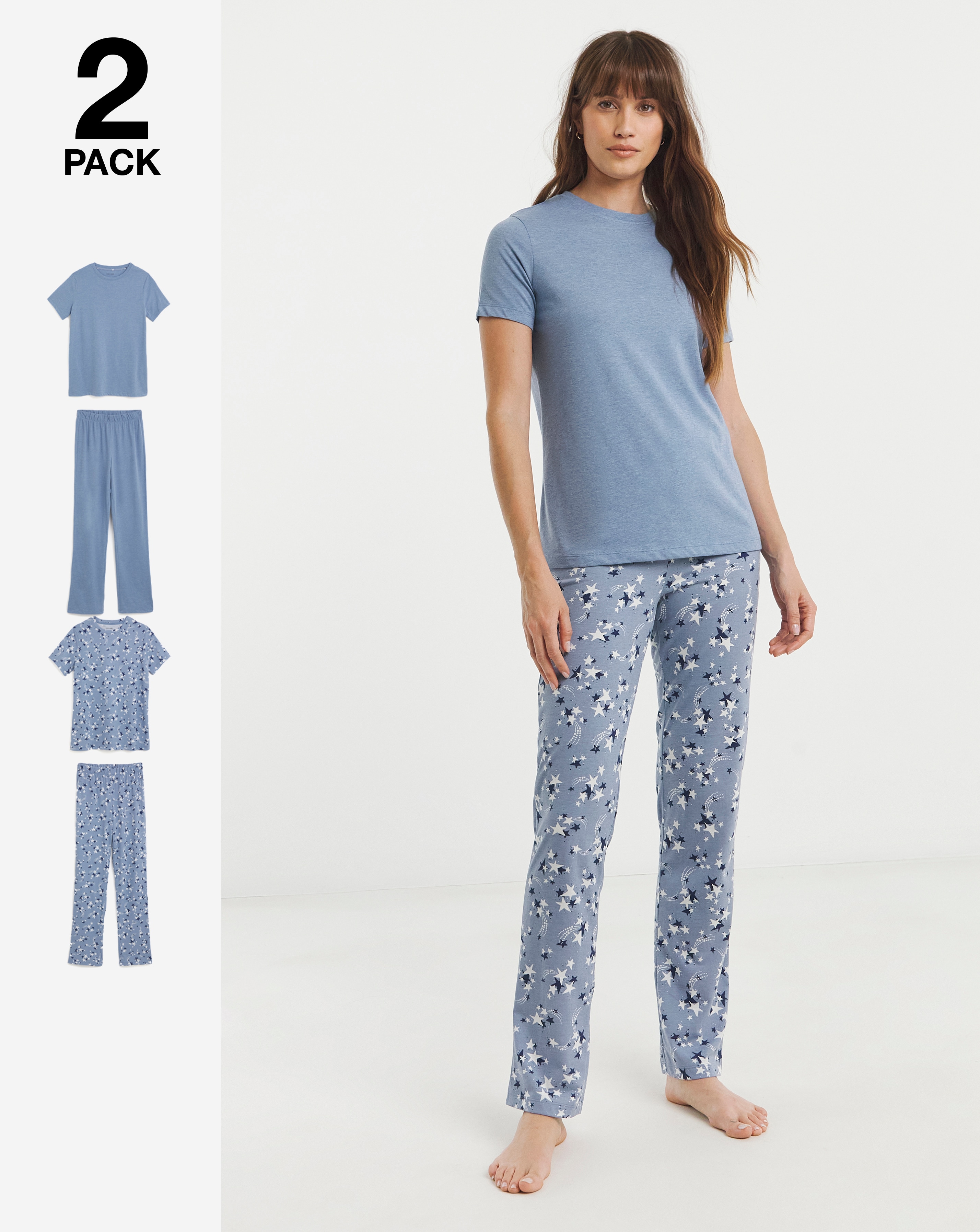 New In - JD Williams Value 2 Pack PJ Set
