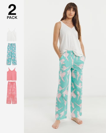 JD Williams (2 Pack) Cotton Pyjama Sets