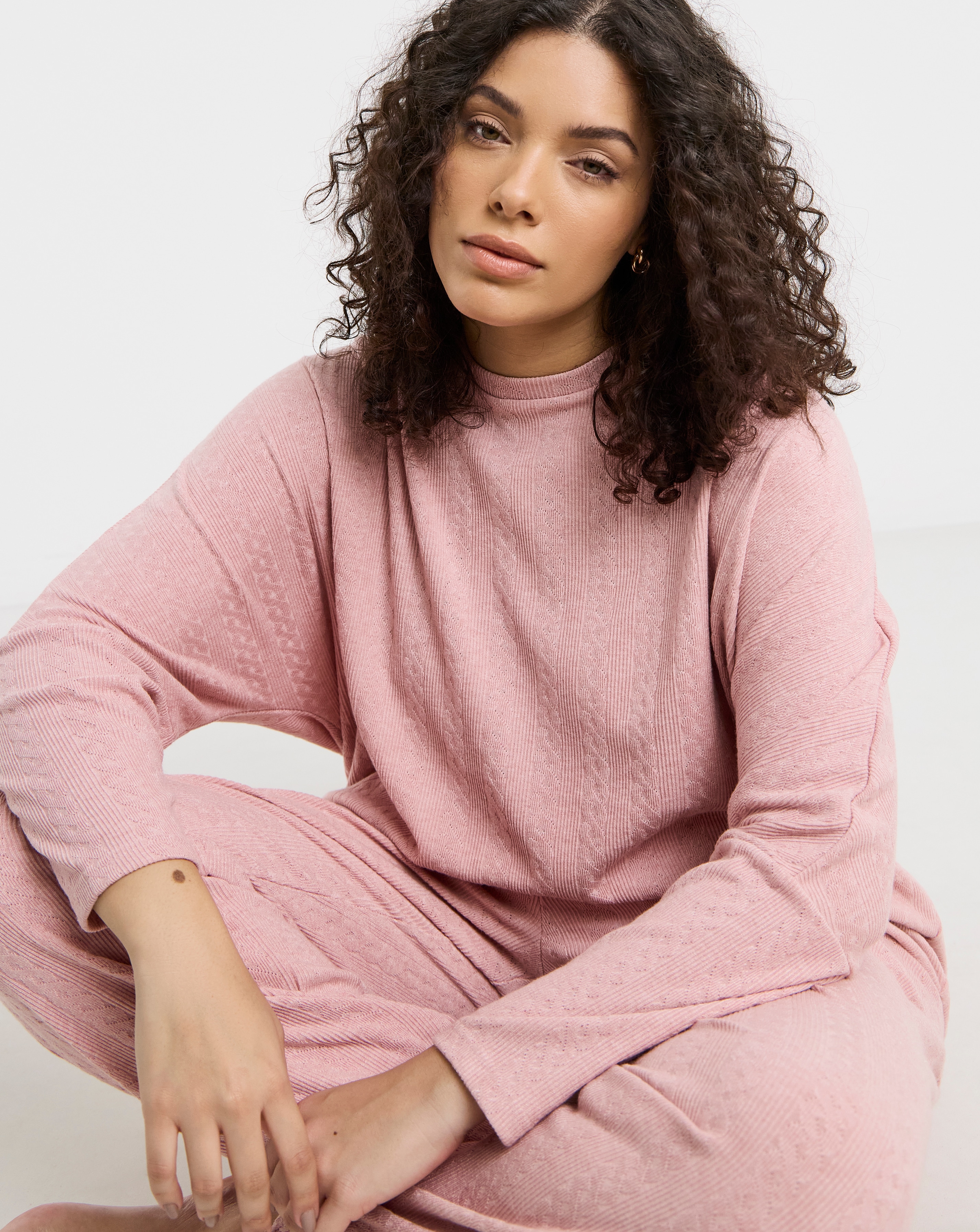 Pretty Secrets Cable Knit Lounge Set