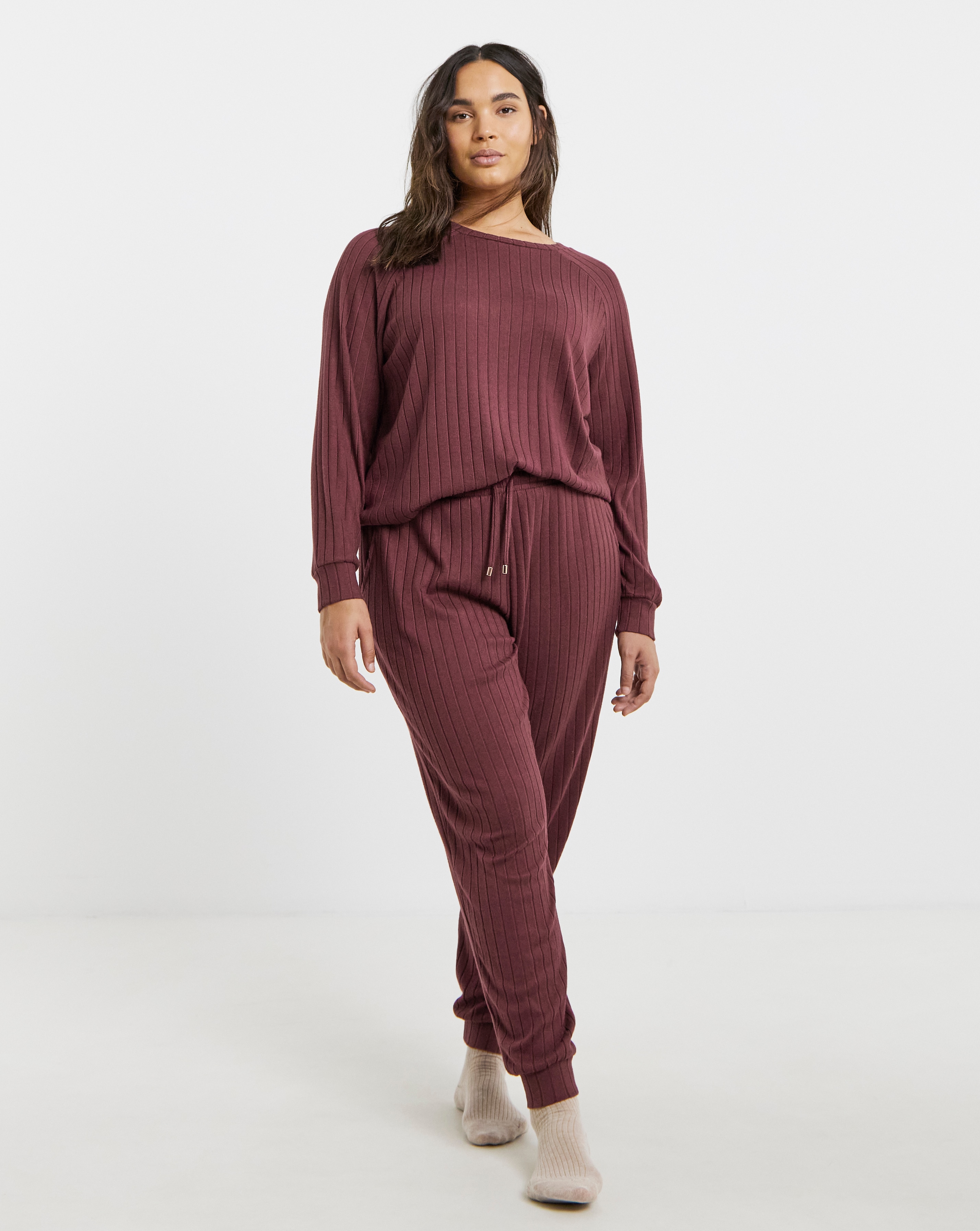 Figleaves Soft Rib Lounge Set