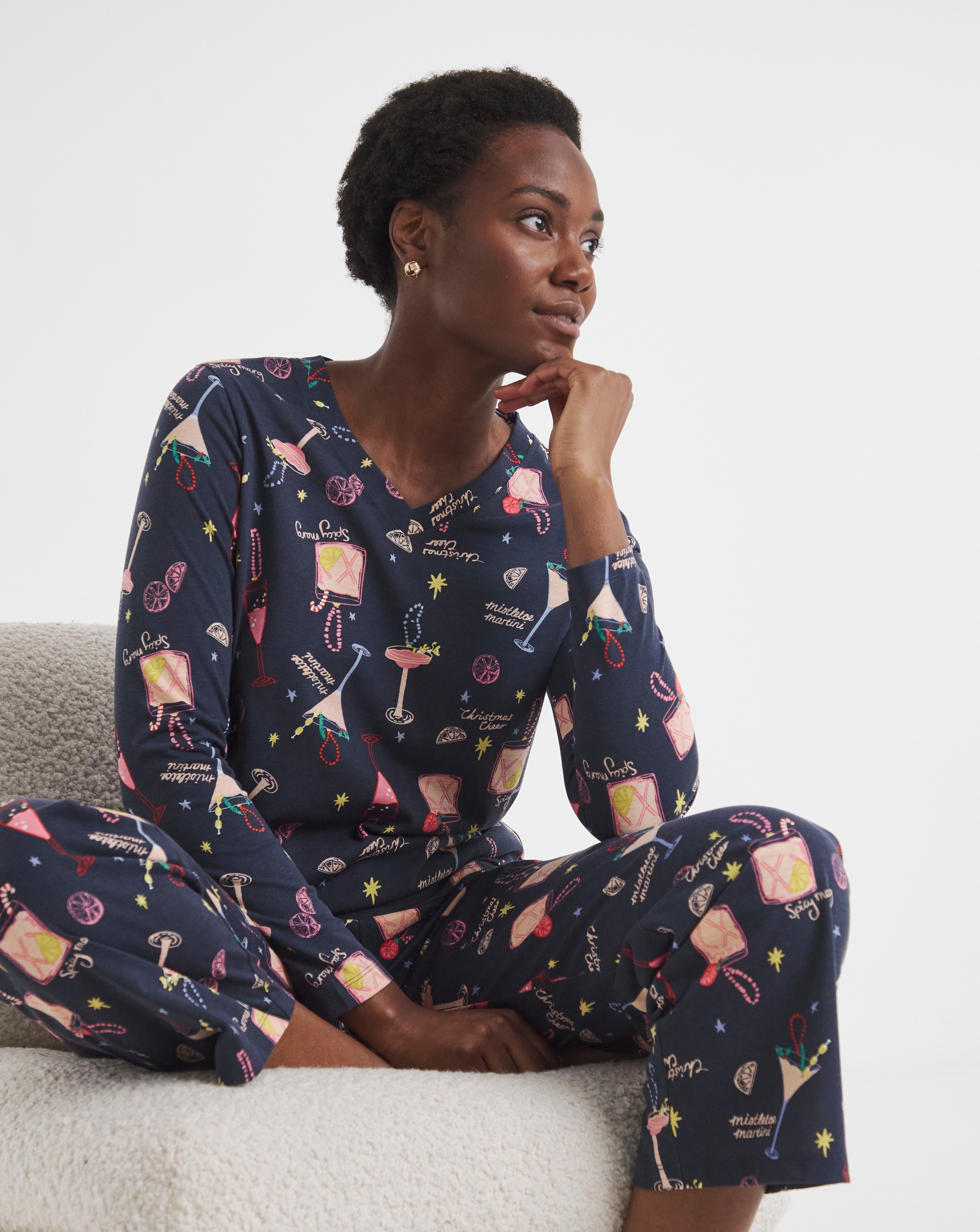Cocktail Print Value PJ Set