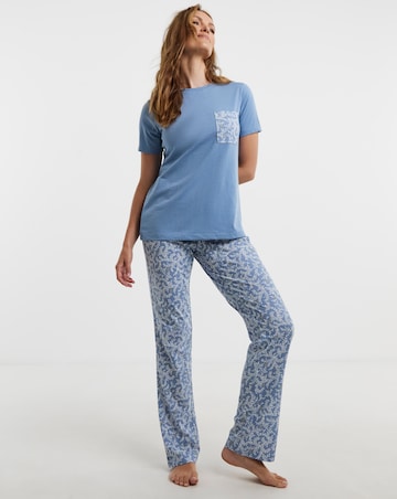 JD Williams (2 Pack) Value Pyjama Sets Leaf Print