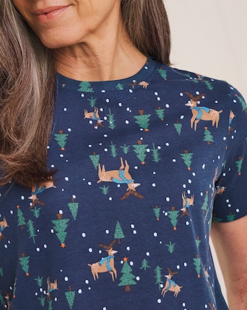 JD Williams Value Christmas Print Pyjama Set