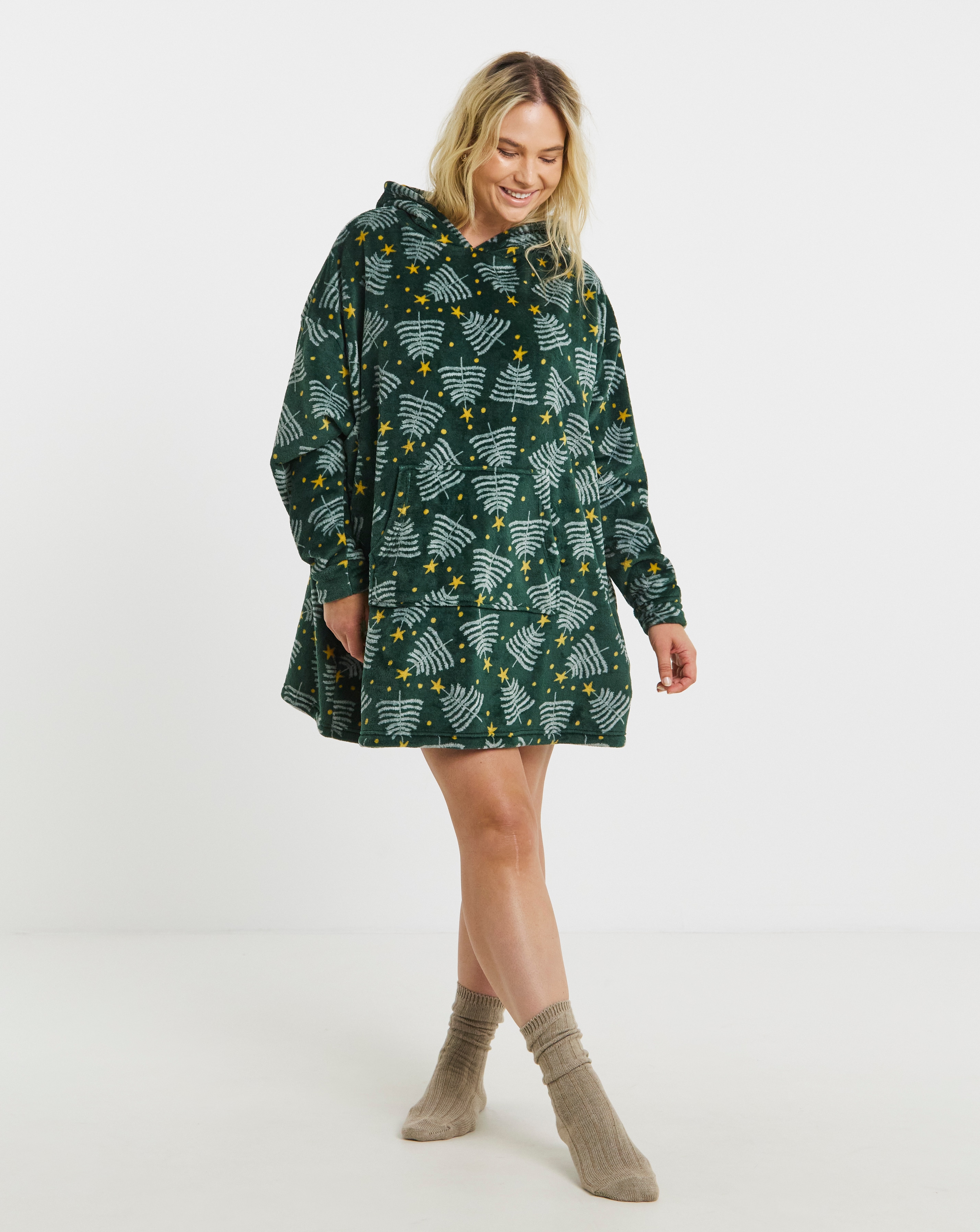 Pretty Secrets Fleece Hooded Dress