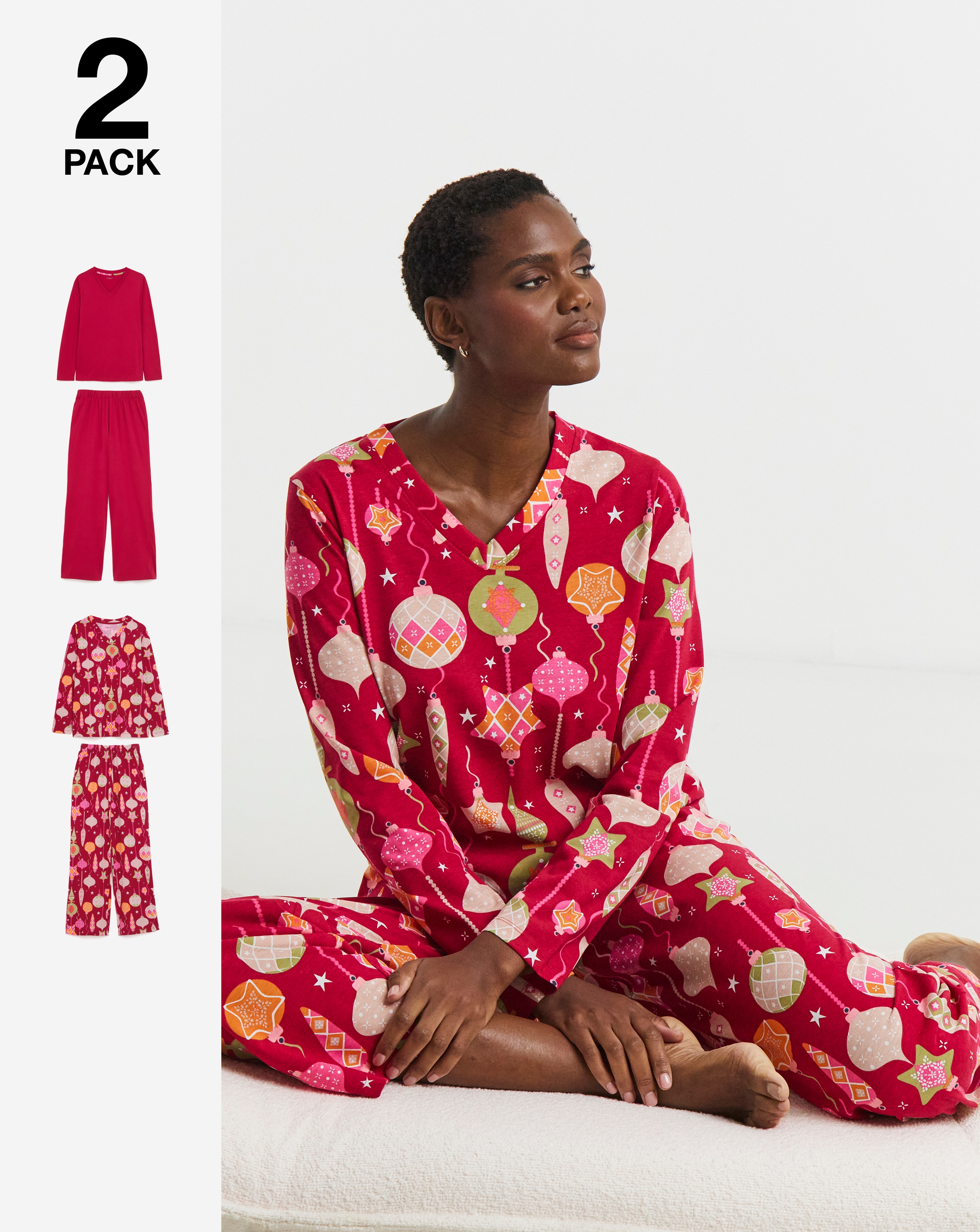 New In - JD Williams Value 2 Pack PJ Set