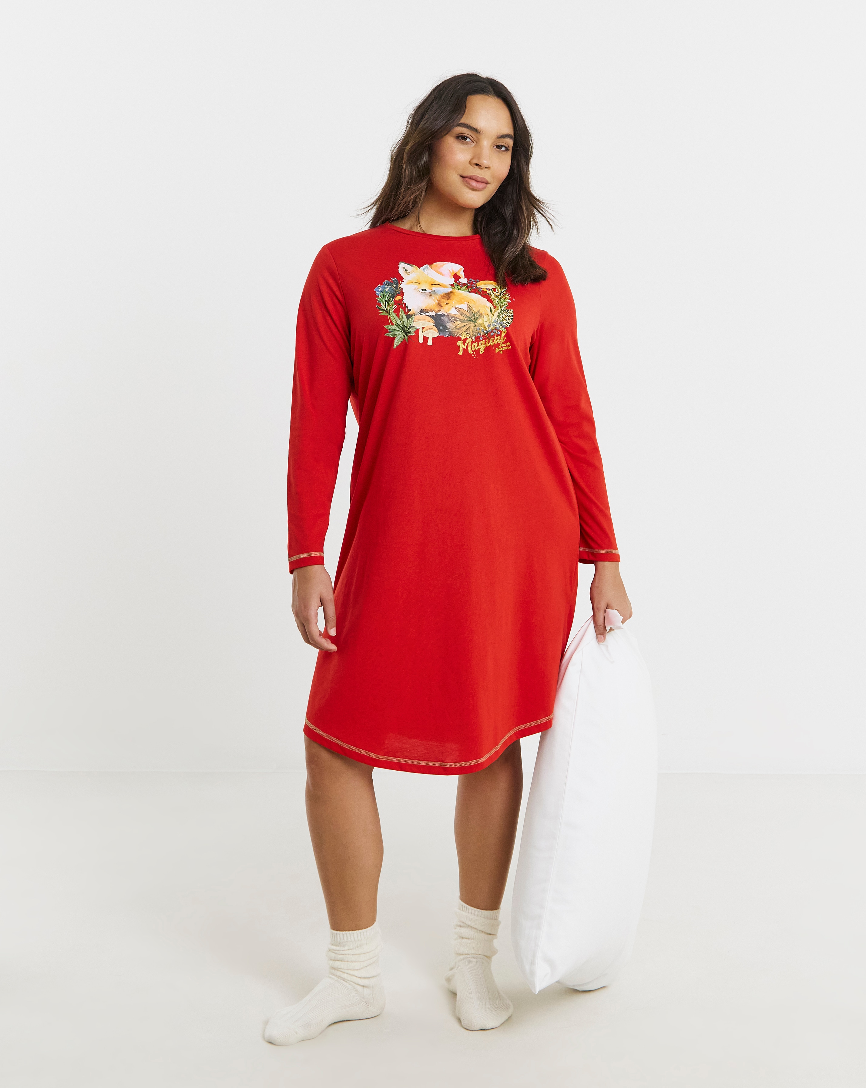 New In - Joe Browns Christmas Fox Nightie