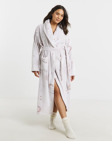 Chelsea Peers Fleece Maxi Hooded Dressing Gown
