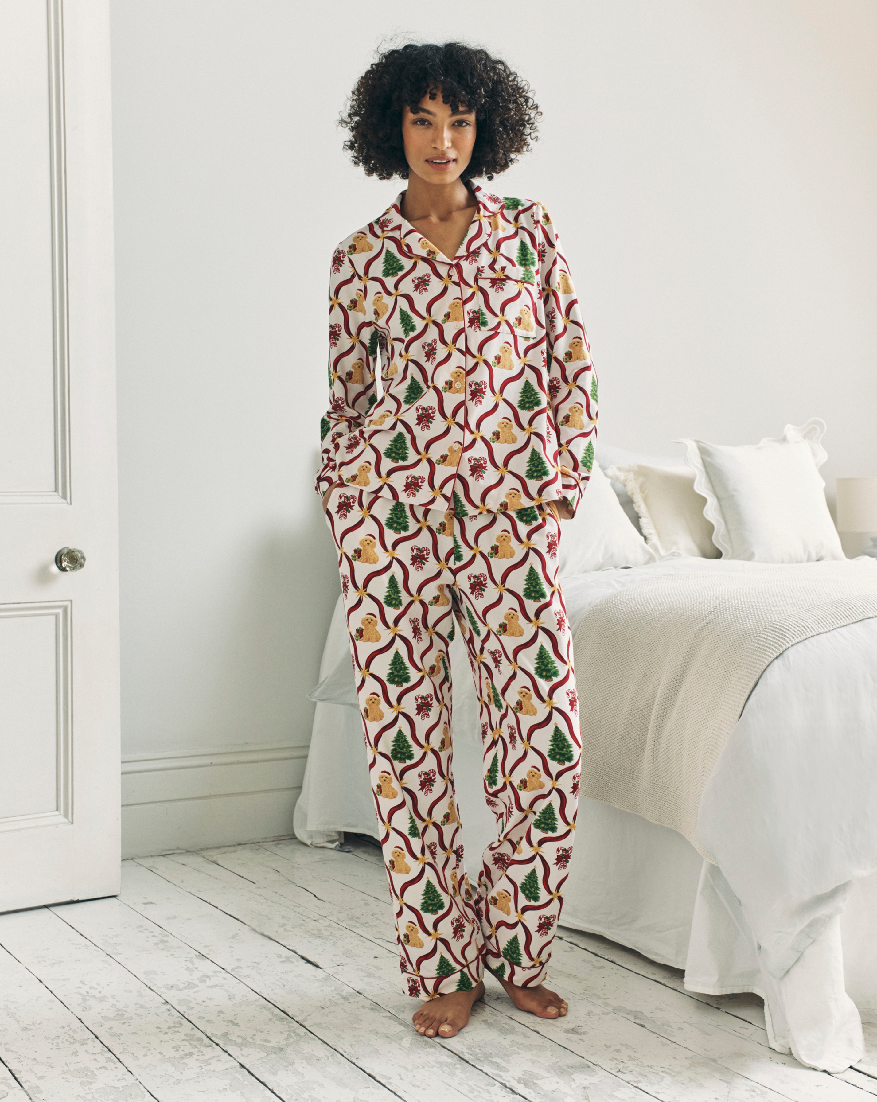 New In - Chelsea Peers Button Up Long PJ Set