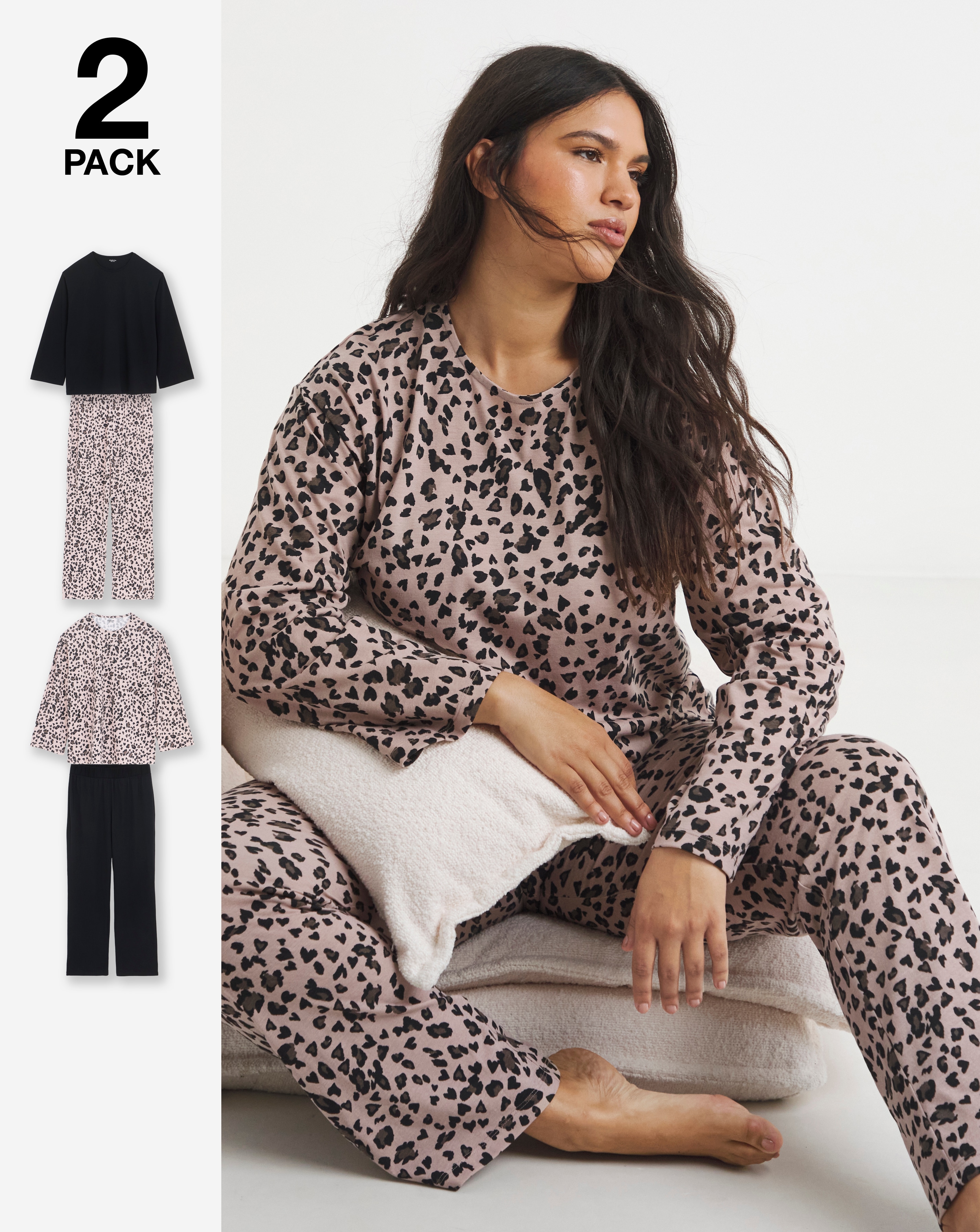 New In - Simply Be Value 2 Pack PJ Set