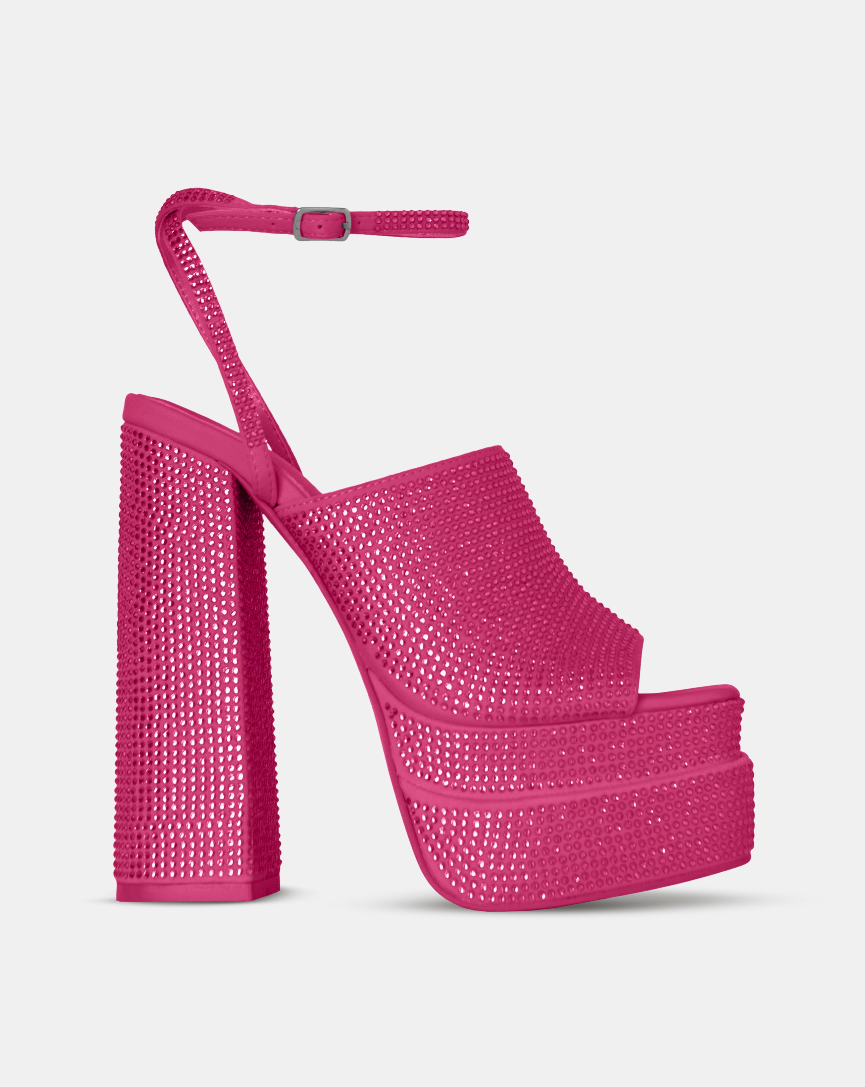 Public Desire Runaway Wide Fit Sandals In Pink | UK Size 4 Women's