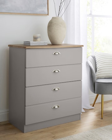 Brooke Ready Assembled 4 Drawer Chest