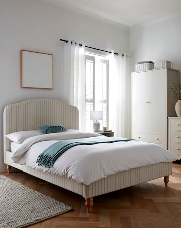 Julipa Everly Stripe Bed Frame