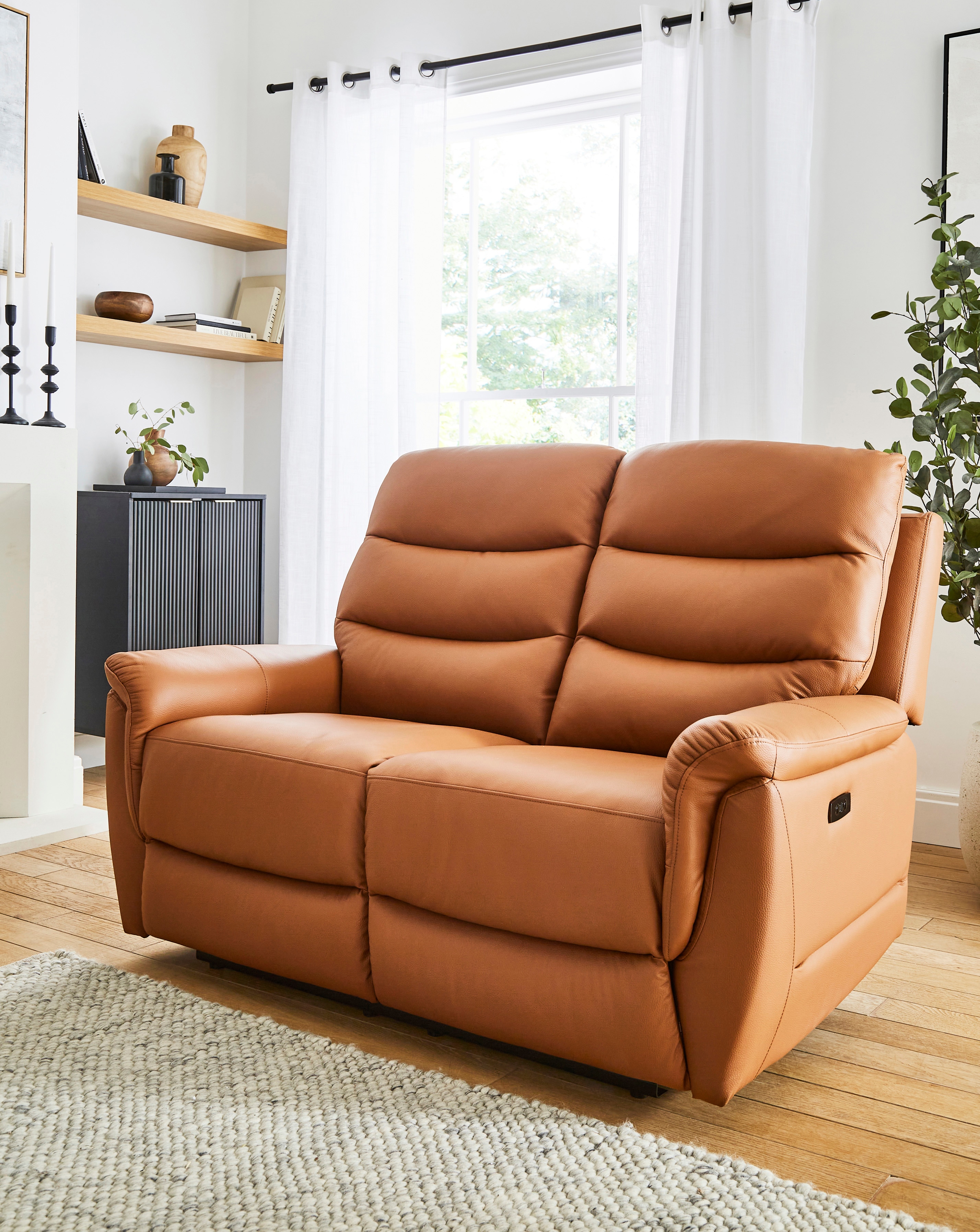 New In - Dunne Faux Leather 2 Seater
