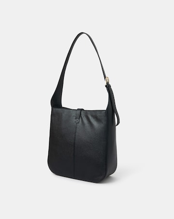 Accessorize Clasp Leather Shoulder Bag