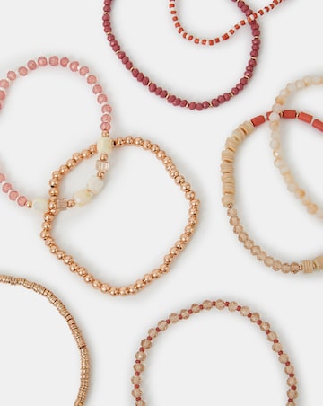 Accessorize 8-Pack Mix Bead Stretch Bracelets