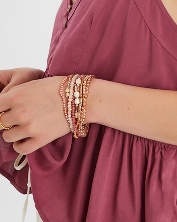 Accessorize 8-Pack Mix Bead Stretch Bracelets