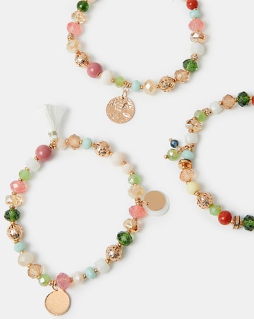 Accessorize 3-Pack Mix Bead Bracelet