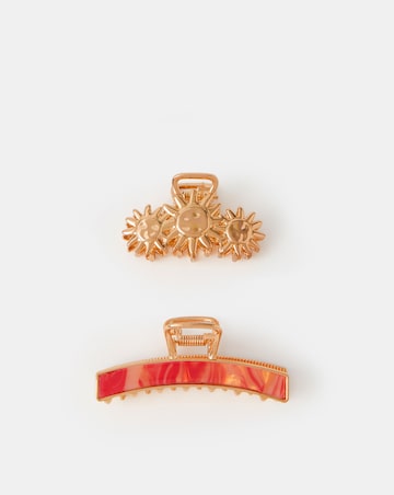 Accessorize 2-Pack Sunshine Metal Claw Clips