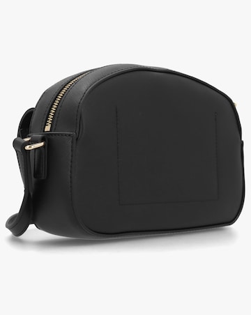 Love Moschino Saffiano Heart Black Cross-Body Bag