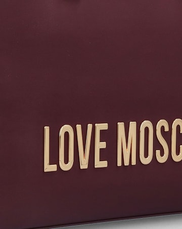 Love Moschino Big Love Burgundy Tote Bag