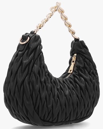 Love Moschino Stretch Quilt Black Baguette Bag