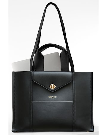 Luella Grey Giselle Black Laptop Bag