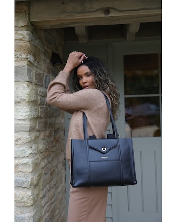 Luella Grey Giselle Black Laptop Bag