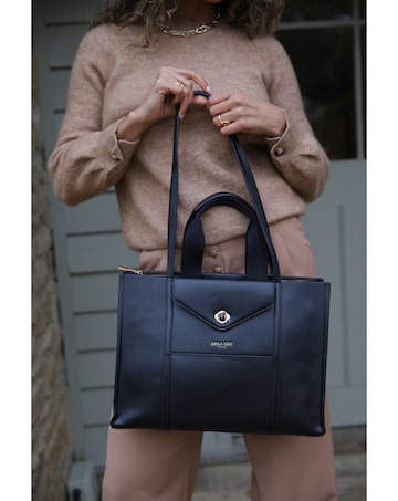 Luella Grey Giselle Black Laptop Bag